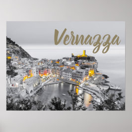 Poster Vernazza Cinque Terre Liguria Itália Bônus de Arte