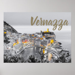 Poster Vernazza Cinque Terre Liguria Itália Bônus de Arte