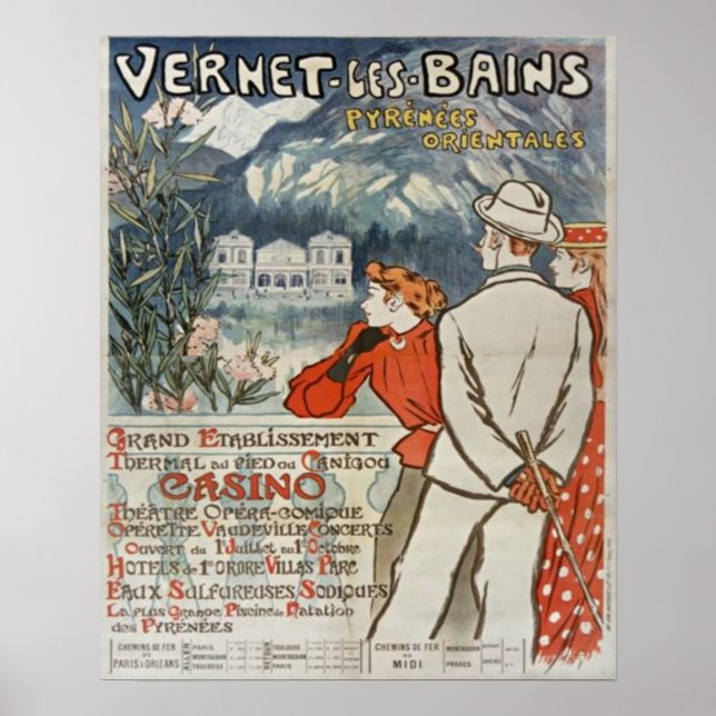 Póster Vernet Les Bains Absolutamente Bonita (Frente)