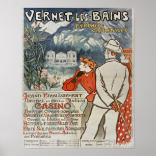 Póster Vernet Les Bains absolutamente bonito