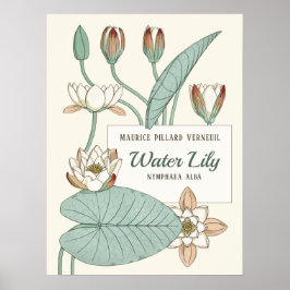 Poster Verneuil Lily Clorosa Arte Nouveau Flores