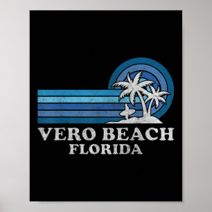 Poster Vero Beach Family Summer Vacage Vintage