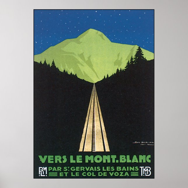 Póster Vers Le Mont. Blanc (Frente)
