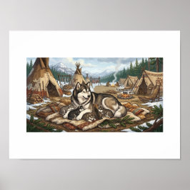 Poster Versão 1 da Mãe Malamute  