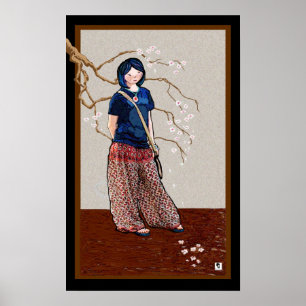 Póster Versão 2 da menina de Sakura