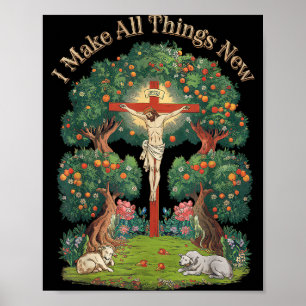 Poster Versículo Bíblico Fé Cristã Cristianismo Igreja Je