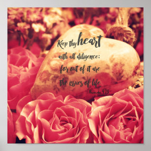 Poster Verso da Bíblia do Coração do Salms