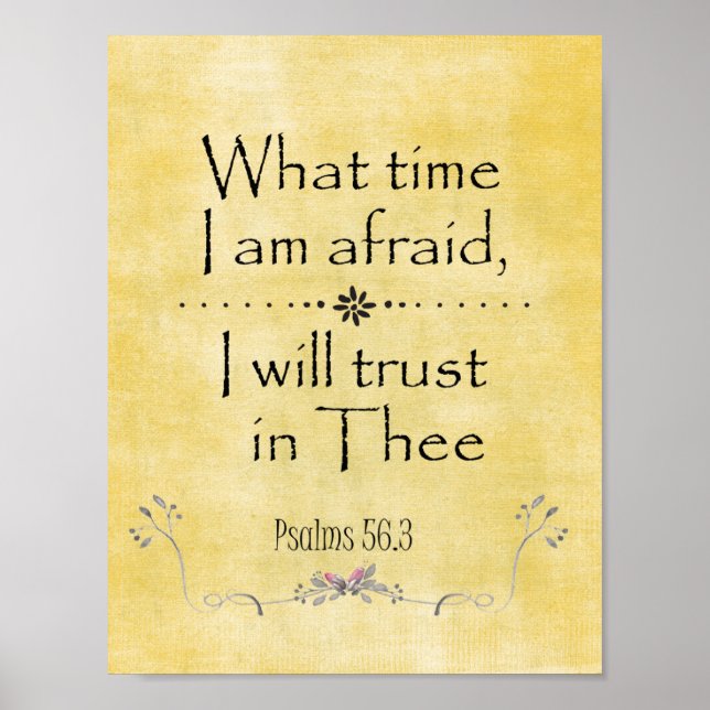 Poster Verso da Bíblia KJV do Psalms Trust (Frente)