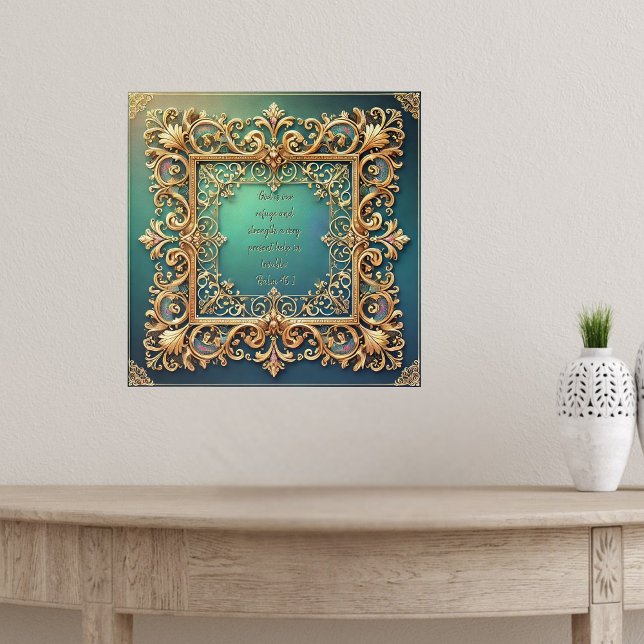 Poster Verso da Bíblia Personalizável do Quadro de Discag (Criador carregado)