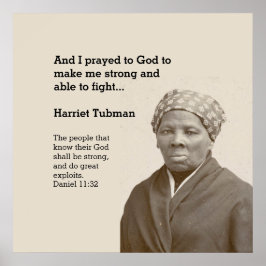 Poster Verso de Bíblia Personalizada da Cotação TUBMAN HA