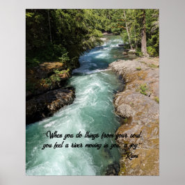 Poster Verso de Poesia Rumi do Rio Selvagem