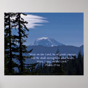 Póster Verso do Mt. Adams 2 w/Scripture