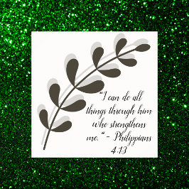 Poster Verso Simples de Bíblia Branca e Preto |