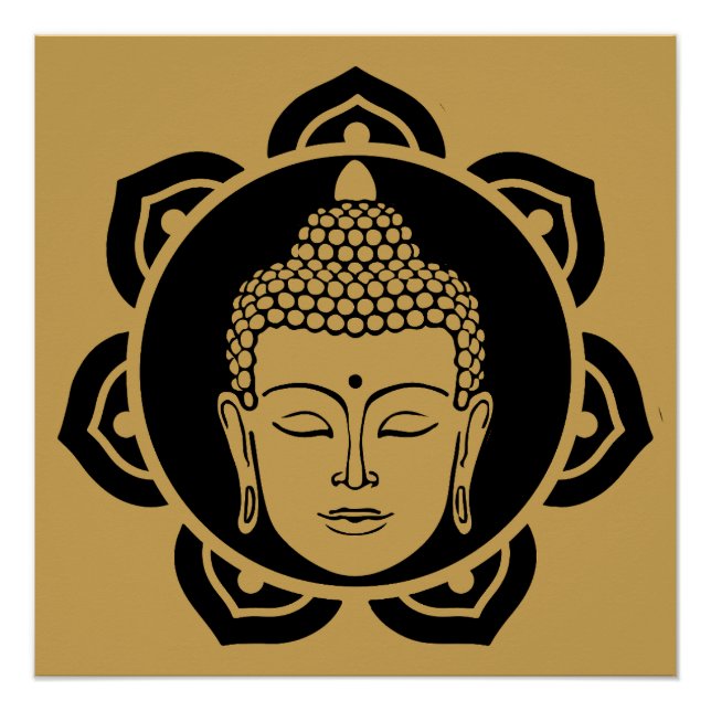Póster Vesak Buddha Buda Purnima Dia Buda (Frente)