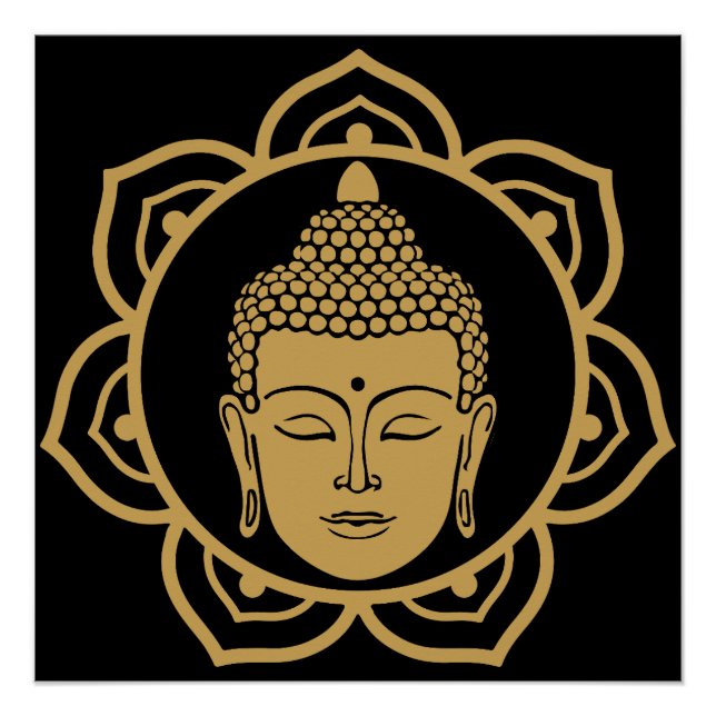 Póster Vesak Buddha Buda Purnima Dia Buda (Frente)