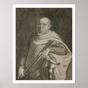 Póster Vespasian (9-79 AD) Emperor of Rome 69-79 AD engra