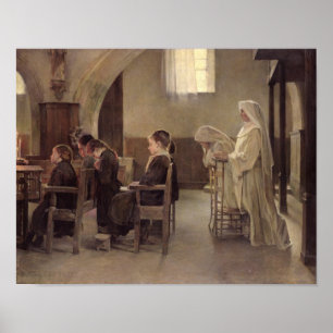 Póster Véspera da Primeira Comunhão, antes de 1890