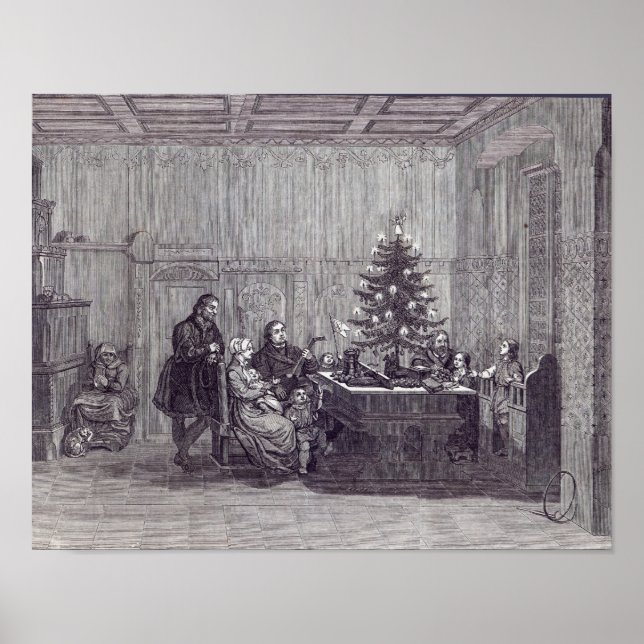 Póster Véspera de Natal na Alemanha (Frente)