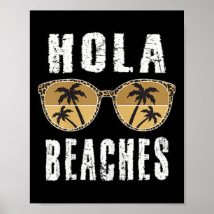 Poster Vésperas Hola Funny Pineapple Praia Férias de Verã