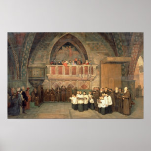 Poster Vespers na igreja de Francis de santo