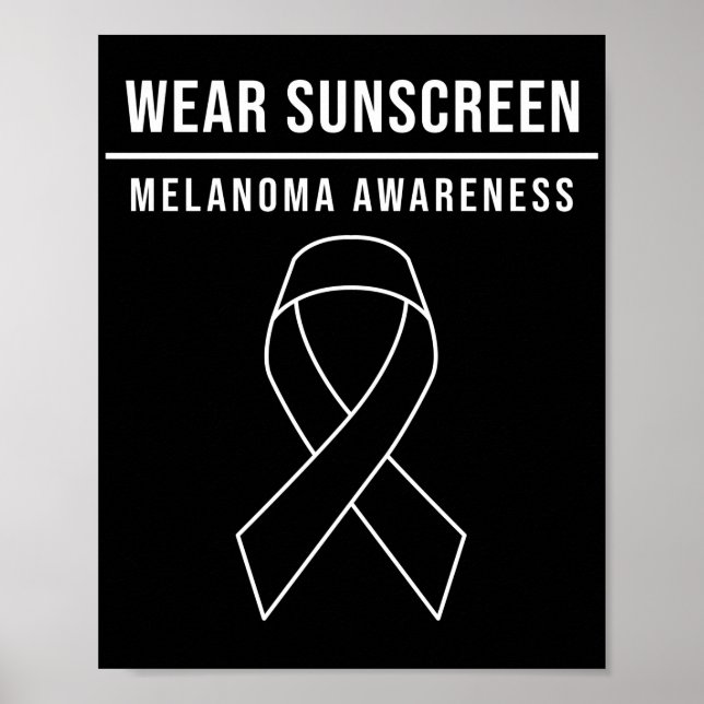 Poster Veste de pele Sensibilização do filtro solar Melan (Frente)