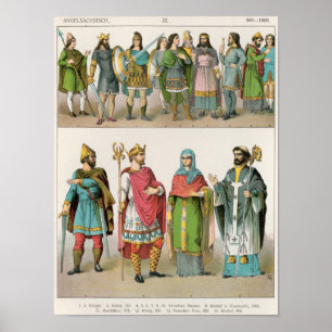Póster Vestido anglo-saxão