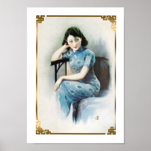 Poster Vestido Azul de Bela Xangai