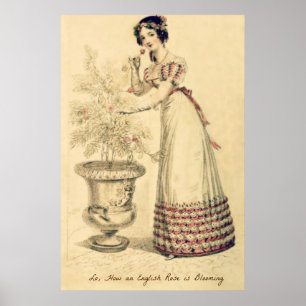 Póster Vestido de bola da regência de Jane Austen
