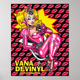 Poster Vestido de Borracha/Vana DeVinyl™