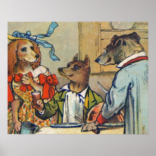 Póster Vestido de Jantar Vitoriano para Cachorro