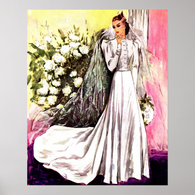 Poster vestido de noiva de 1938 (Frente)