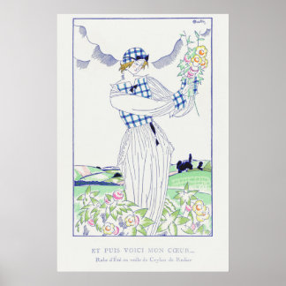 Poster Vestido de Verão em Ceylon por Charles Martin (192