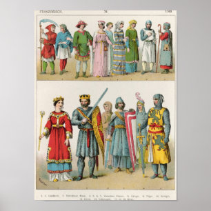 Póster Vestido do francês