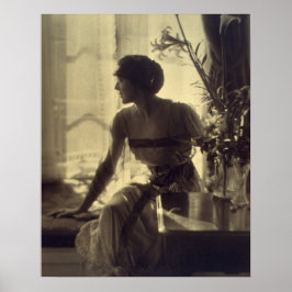 Póster Vestido Elegante da Mulher da Moda 1920