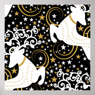 Poster Vestido Floral Ouro