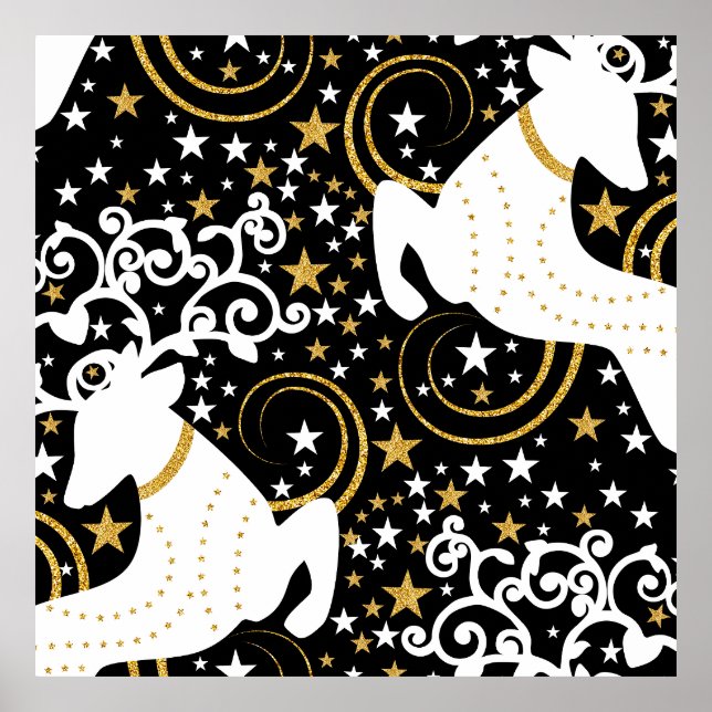 Poster Vestido Floral Ouro (Frente)