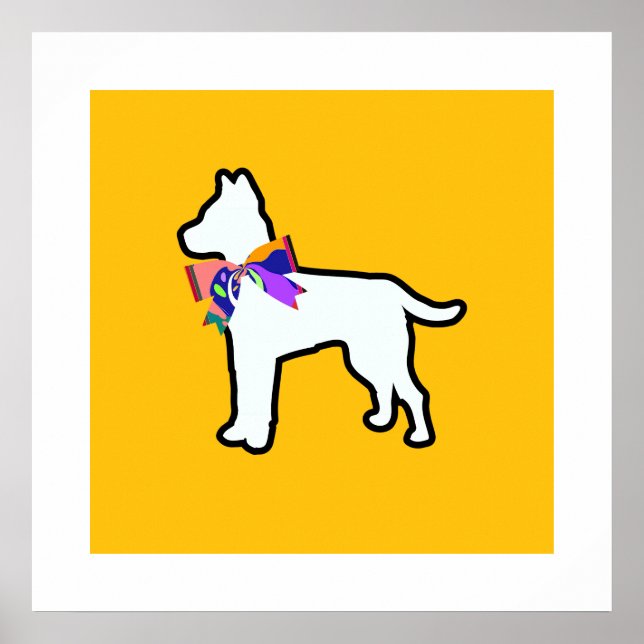 Poster Vestido Formalmente Com Um Laço (Frente)