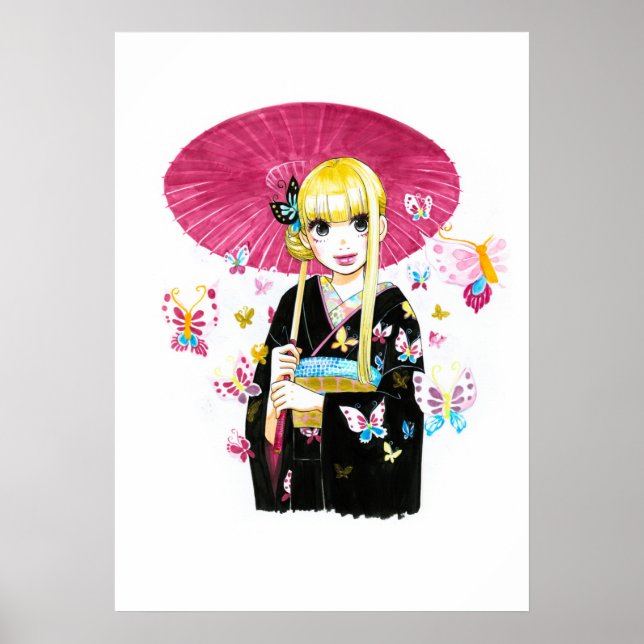 Poster Vestido Yuka-chan por Akiko Higashimura (Frente)