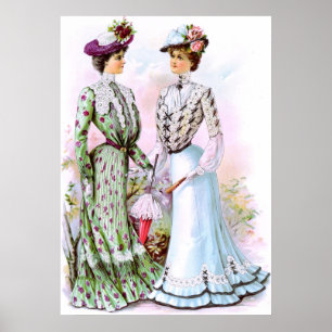 Póster Vestidos de 1901