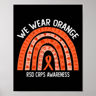 Poster Vestimos Laranja Para Sensibilização RSD CRPS