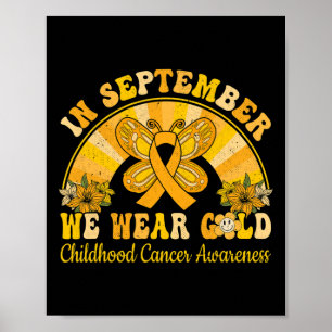 Poster Vestir a Dourada Guerra da Consciência do Cancer n