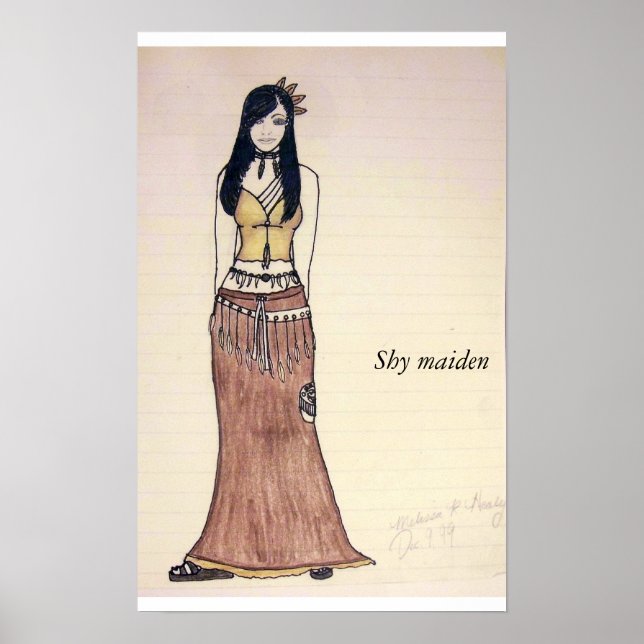 Poster Vestir a parte, Shy Maiden (Frente)