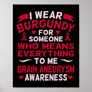 Poster Vestir Burgundy Para Alguém Causar Sensibilização