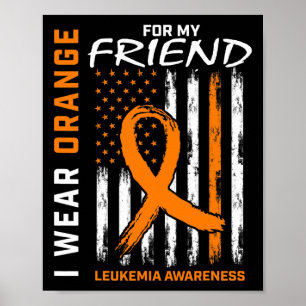 Poster Vestir Laranja Para A Minha Amiga Sensibilização À