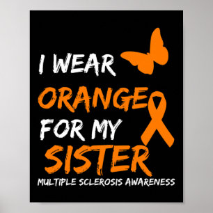Poster Vestir Laranja Para A Minha Irmã Esclerose Múltipl