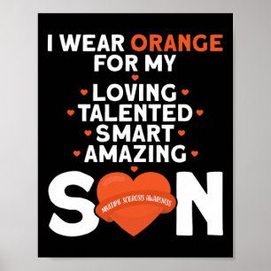 Poster Vestir Laranja Para O Meu Filho Com Awarenes De Es