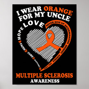 Poster Vestir Laranja Para O Meu Tio Esclerose Múltipla A