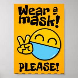 Poster Vestir máscara