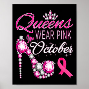 Poster Vestir Rosa Em Outubro, Mulheres Que Conhecem O Ca