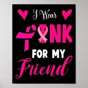 Poster Vestir Rosa Para O Meu Amigo Cancer De Mama Sensib